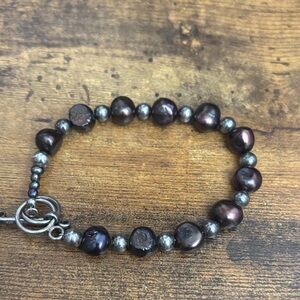 Silpada Bracelet with deep brown stones